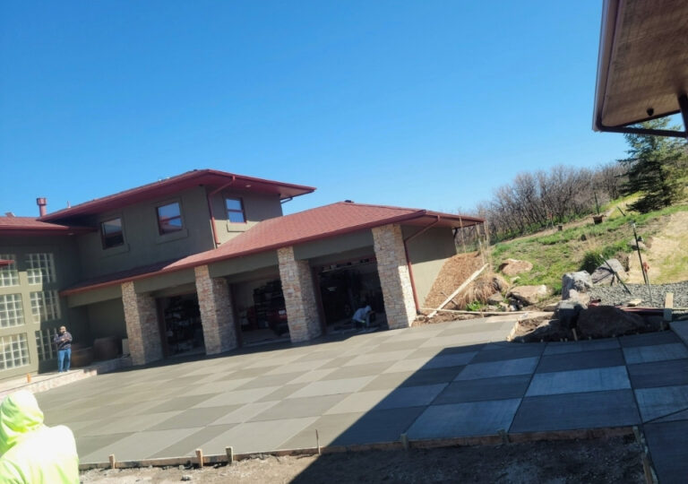 All New Concrete Driveway Installation